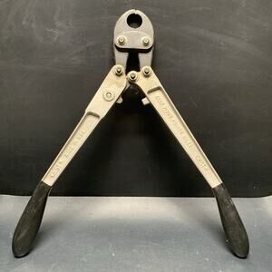 QEST 1/2" QCRT-3N - Aluminum Handles 17.5” Pliers Crimping Tool, Made In USA.